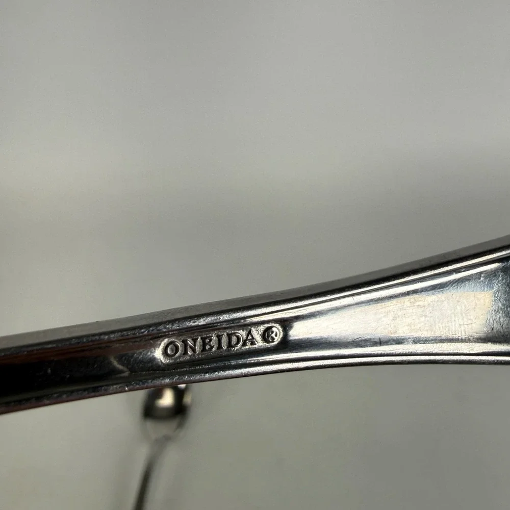 Oneida COUNTESS Stainless MISC SPOON Glossy Beaded Silverware Flatware Set 2